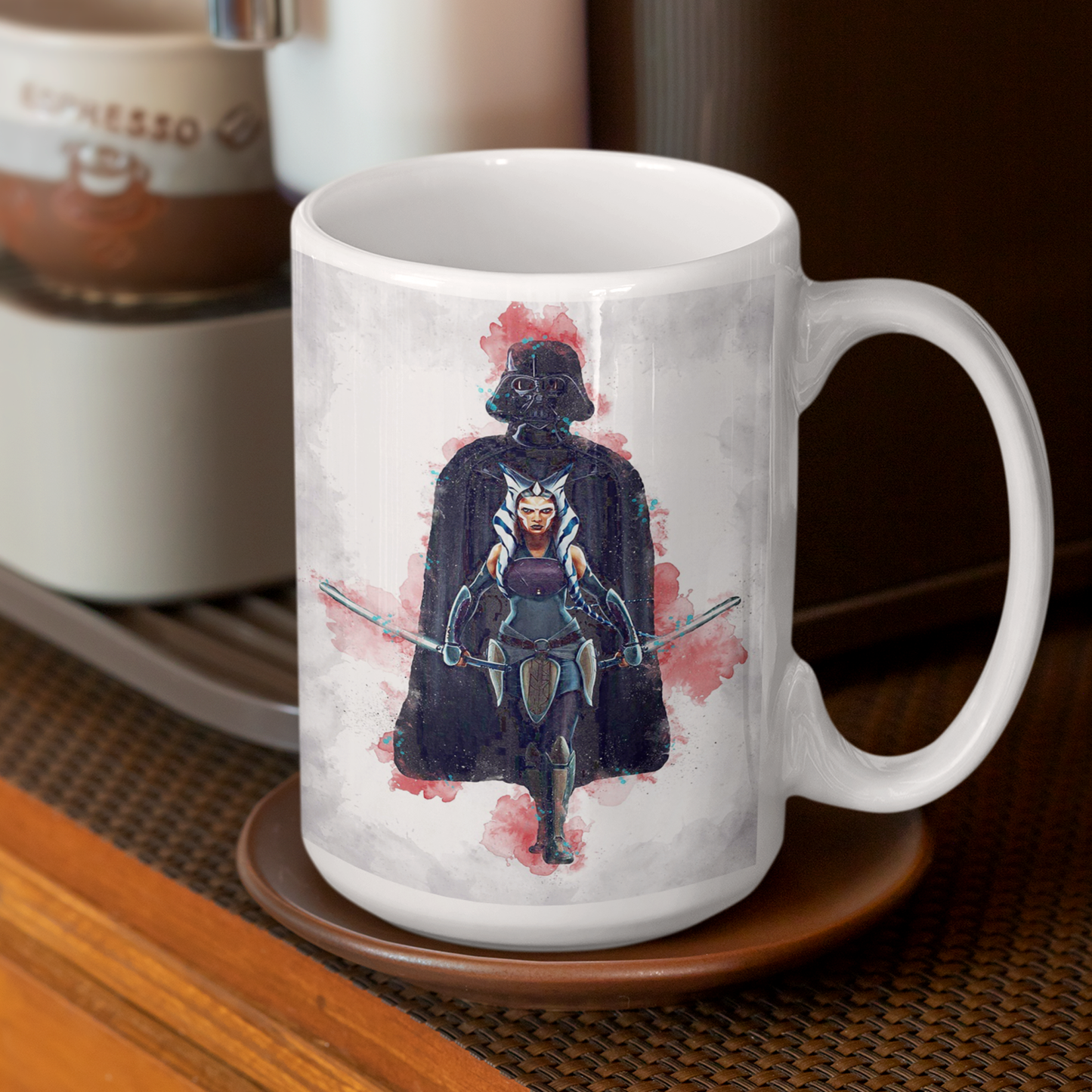 Ahsoka Tano & Darth Vader Mug | By Switzer Kreations
