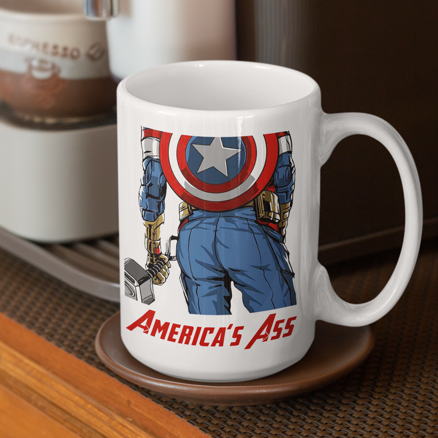 Americas Ass Mug 15oz | By Switzer Kreations