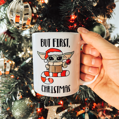 Baby Yoda Christmas Mug