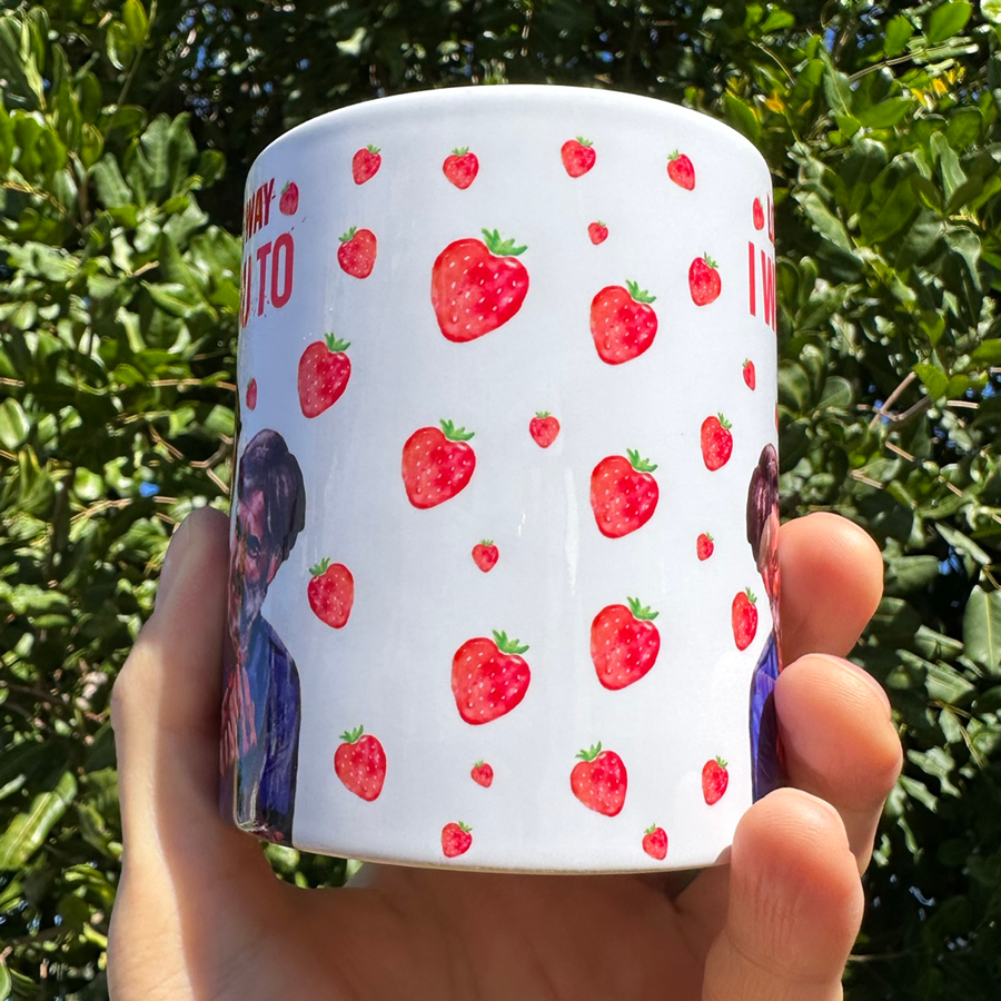 Bill & Frank Strawberries Mug 11oz | By Switzer Kreations