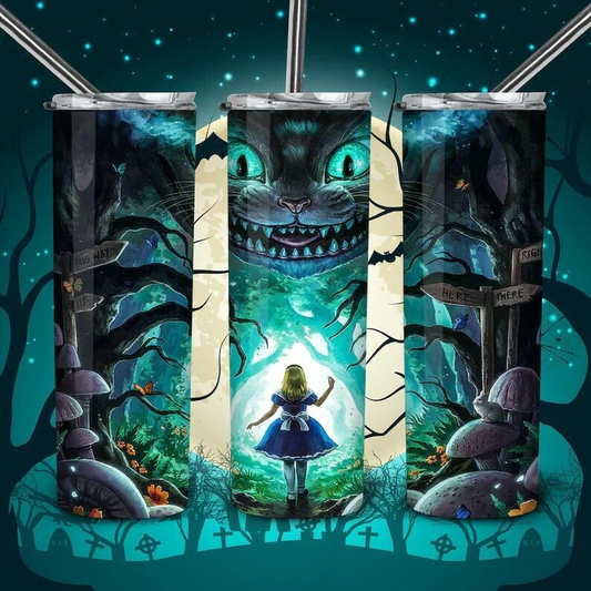 Alice In Wonderland Cheshire Cat 20oz Tumbler - Switzer Kreations
