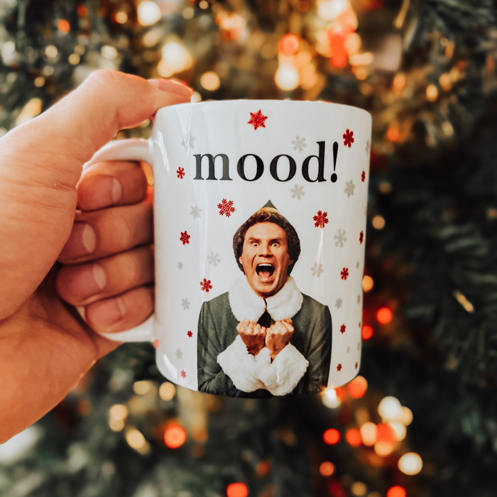 Buddy The Elf Mug, Buddy The Elf Mood Mug, Elf Christmas Gif