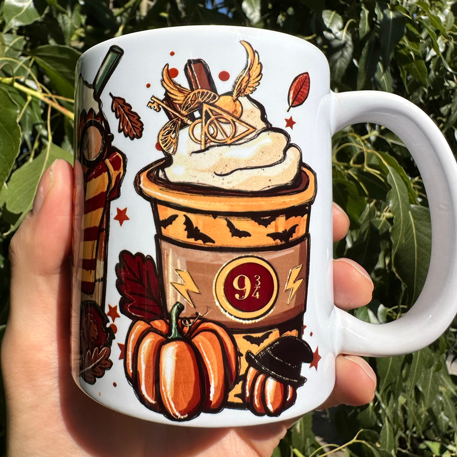 Potter Fall Latte Coffee Mug, Choose Wizard House Team, By Switzer  Kreations – Switzer Kreations