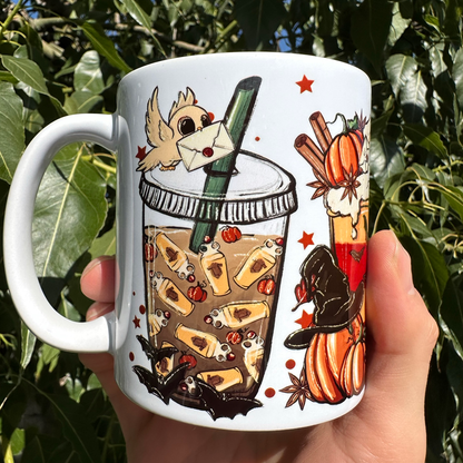 Potter Fall Latte Mugs 11oz | By Switzer Kreations