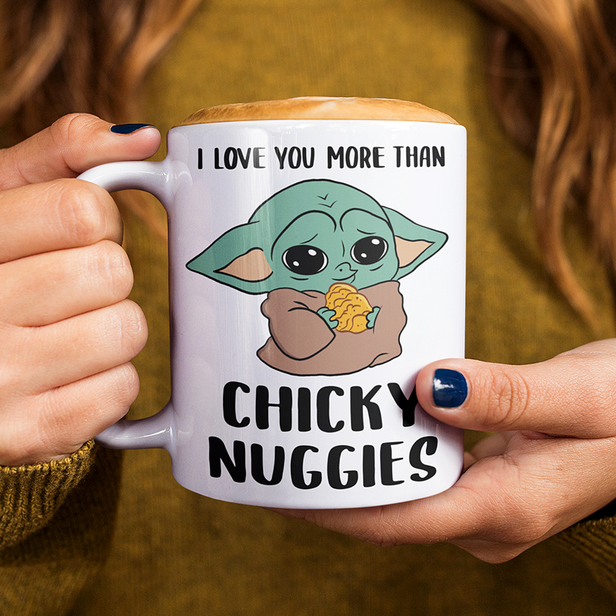 Baby Yoda Chicky Nuggies Mug 11oz | By Switzer Kreations
