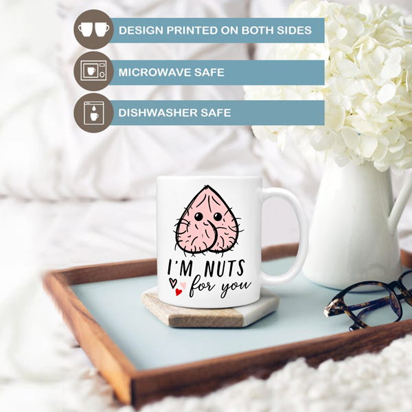 I’m Nuts For You Mug - Switzer Kreations