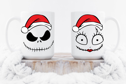 Jack and Sally Christmas Mug - The Nightmare Before Christmas