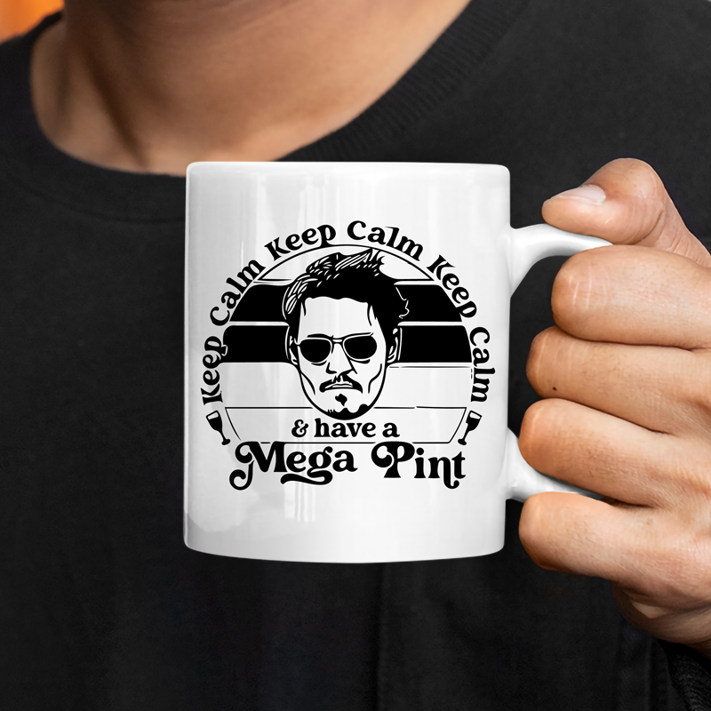 Johnny Depp Mega Pint Coffee Mug 11oz | Switzer Kreations