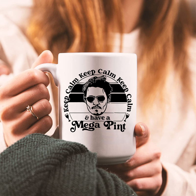 Johnny Depp Mega Pint Coffee Mug 15oz | Switzer Kreations