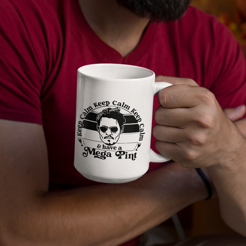 Johnny Depp Mega Pint Coffee Mug 15oz | Switzer Kreations