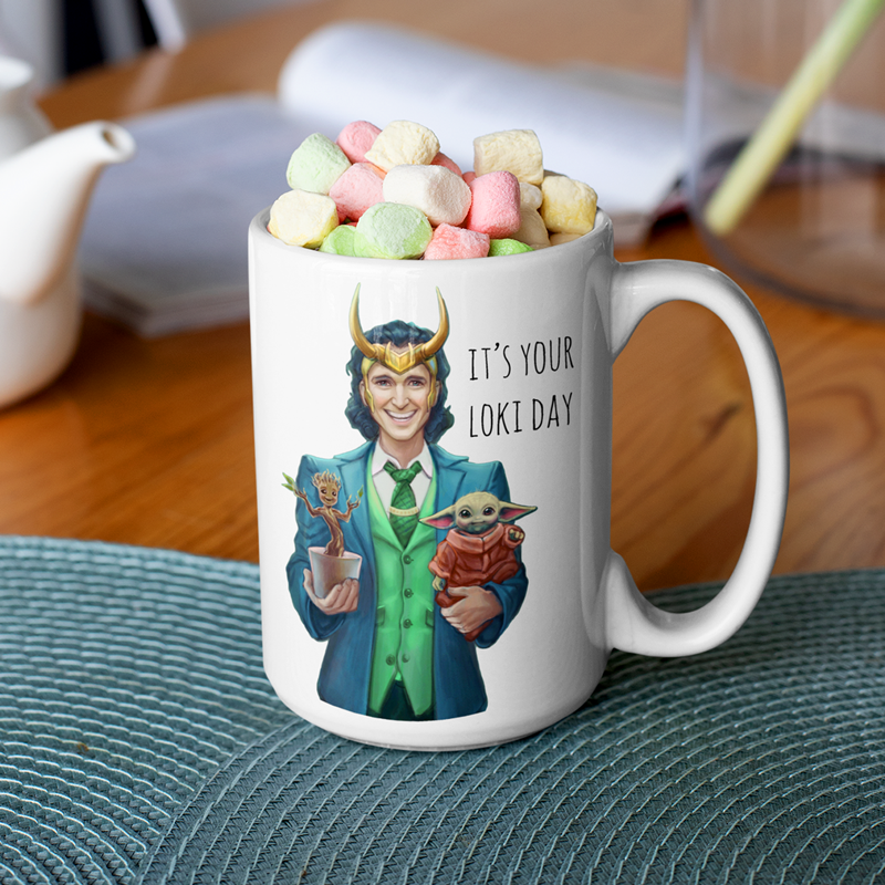 The Tea Is Strong With This One (Baby Yoda) Coffee Mugs | LookHUMAN