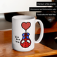 Spidey Heart Ceramic Coffee Mug 15oz | By Switzer Kreations