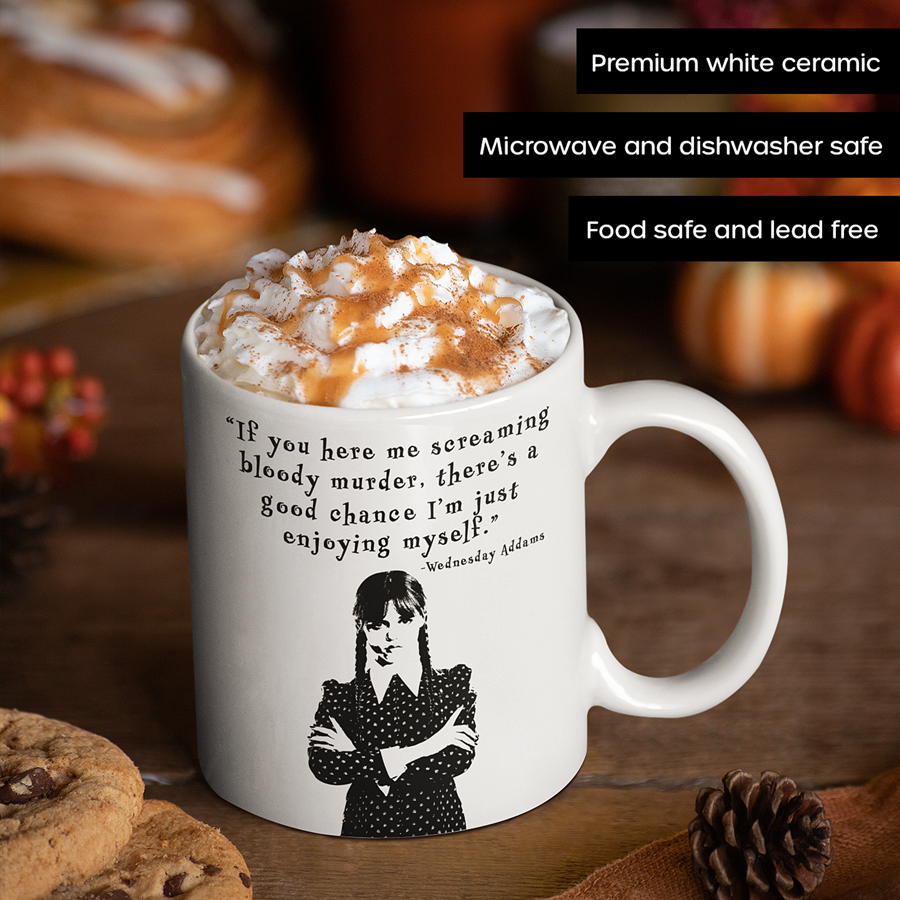 Wednesday Addams Mug 11oz | By Switzer Kreations