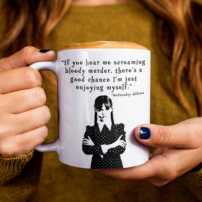 Wednesday Addams Mug 11oz | By Switzer Kreations