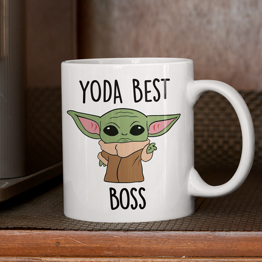 Yoda Best Boss Coffee Mug 11oz | By Switzer Kreations