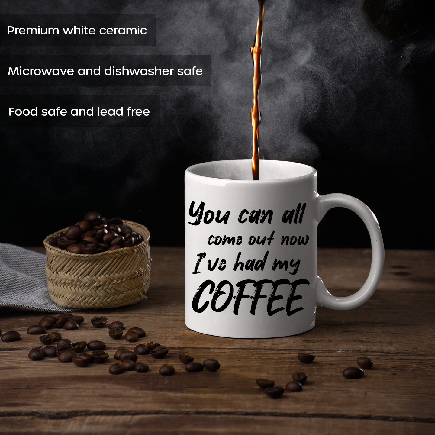 "Come Out Now" Funny Coffee Mug 11oz - Switzer Kreations