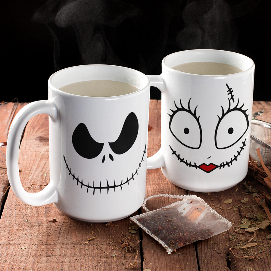 Jack and Sally Coffee Mugs | Switzer Kreations